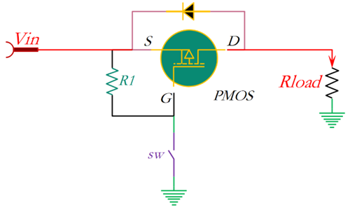 三極管驅動mos管