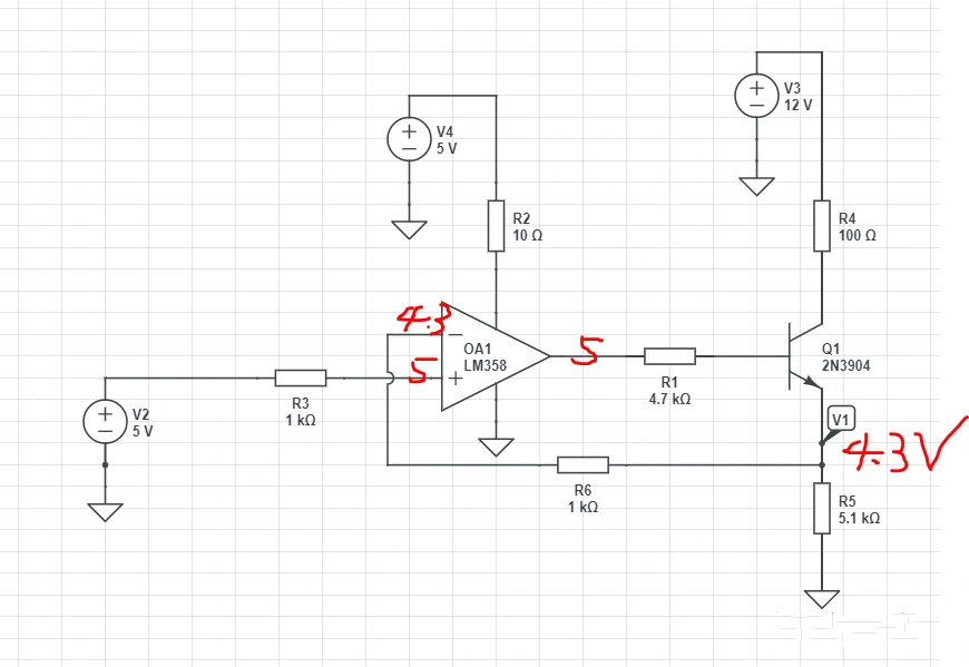 op amp,三極管,恒流源電路